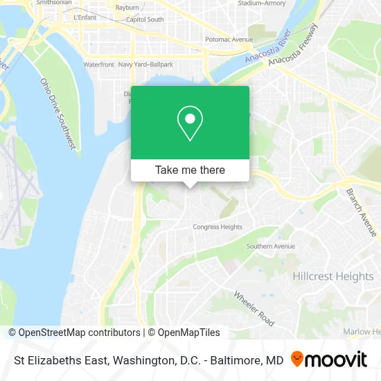 St Elizabeths East map