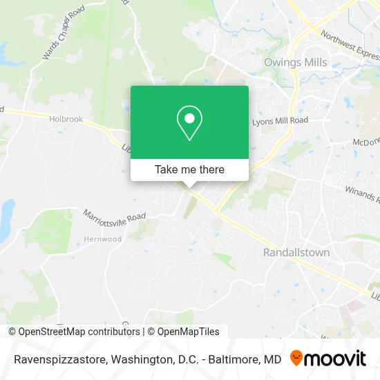 Ravenspizzastore map