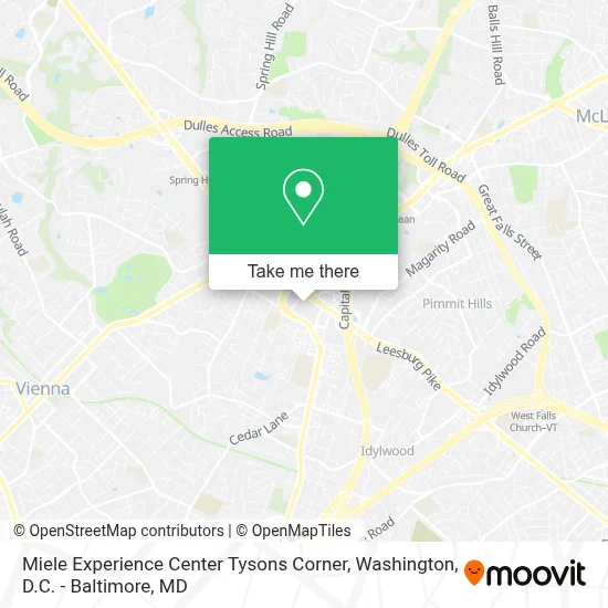 Miele Experience Center Tysons Corner map