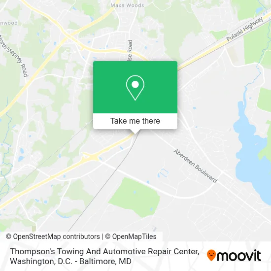 Thompson's Towing And Automotive Repair Center map