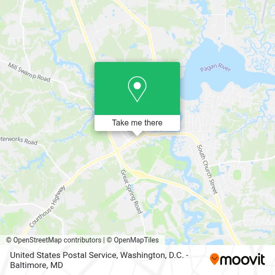 United States Postal Service map