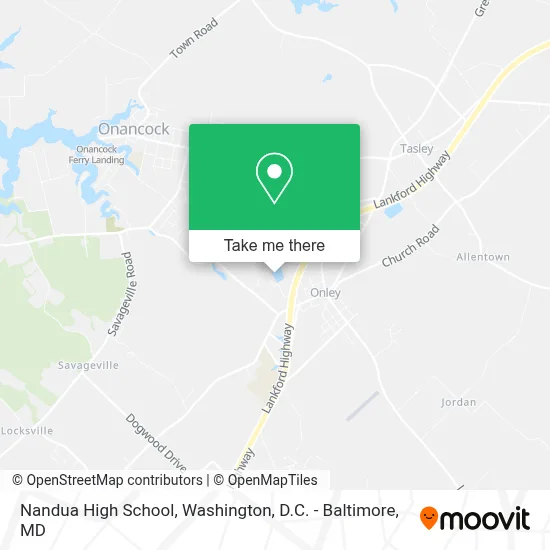 Nandua High School map