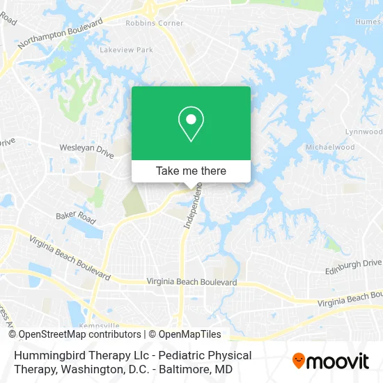 Hummingbird Therapy Llc - Pediatric Physical Therapy map