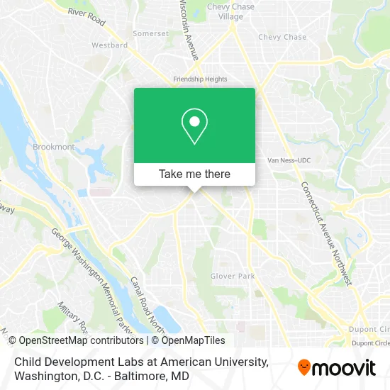 Child Development Labs at American University map