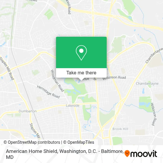 American Home Shield map
