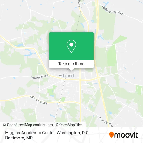Higgins Academic Center map