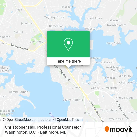 Christopher Hall, Professional Counselor map