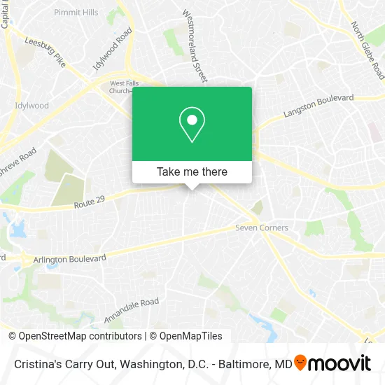 Cristina's Carry Out map