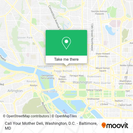 Call Your Mother Deli map