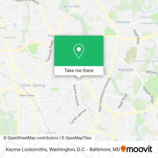Keyme Locksmiths map