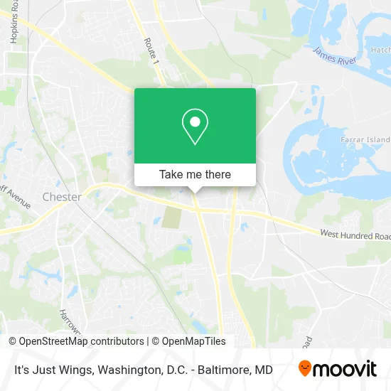 It's Just Wings map