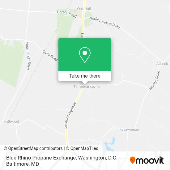 Blue Rhino Propane Exchange map