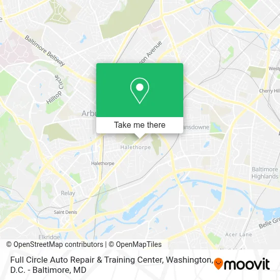 Full Circle Auto Repair & Training Center map