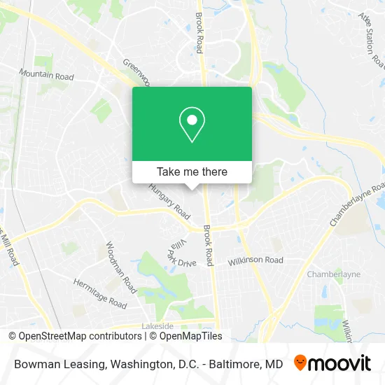 Bowman Leasing map