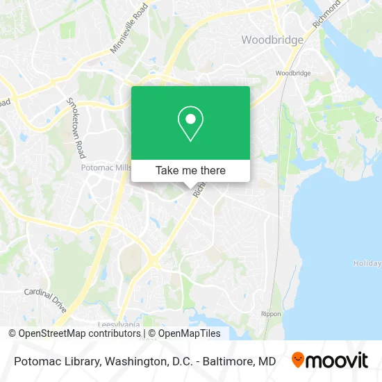 Potomac Library map