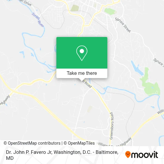 Dr. John P. Favero Jr map