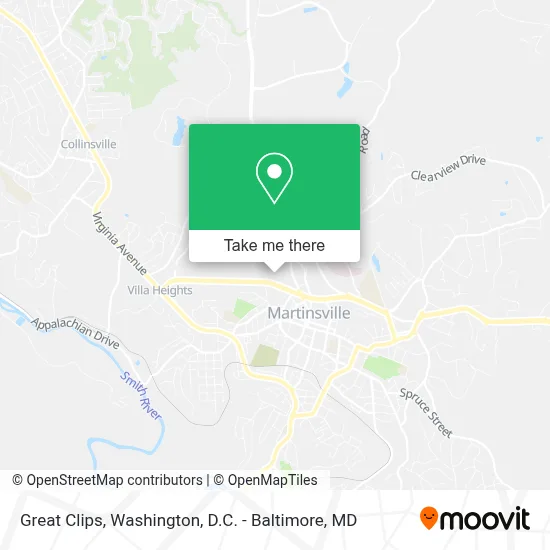 Great Clips map