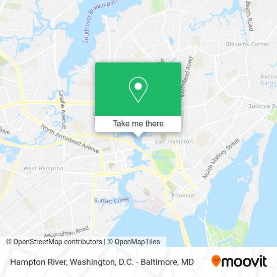 Hampton River map