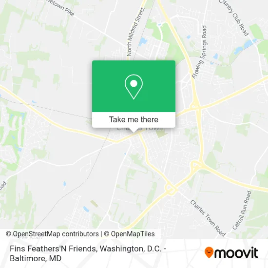 Fins Feathers'N Friends map