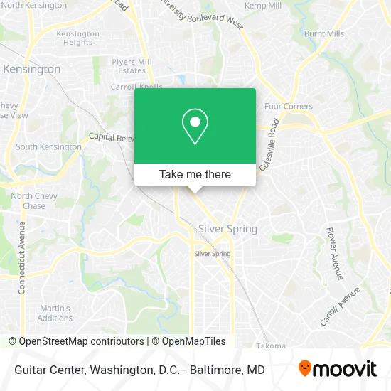 Guitar Center map