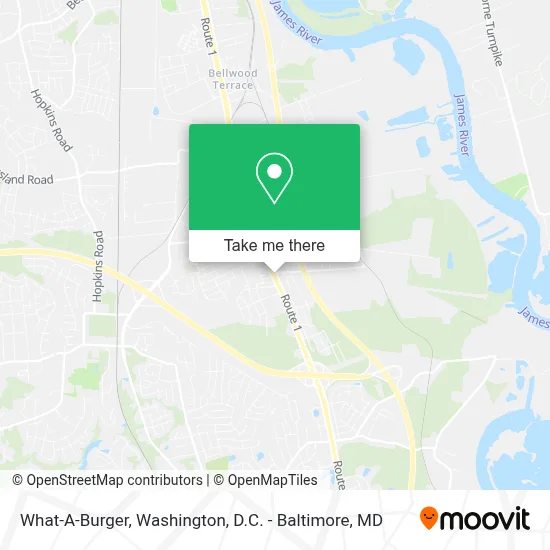 What-A-Burger map