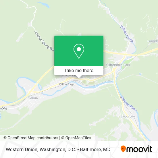Western Union map