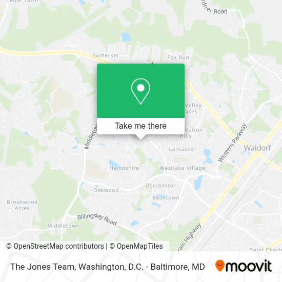 The Jones Team map
