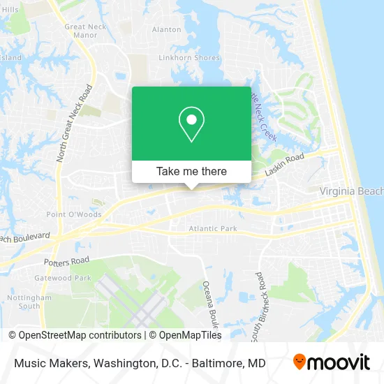 Music Makers map
