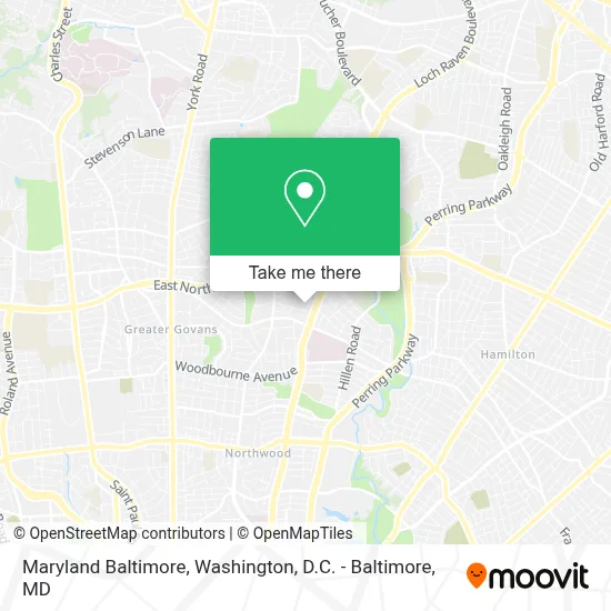 Maryland Baltimore map