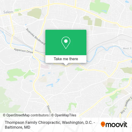 Thompson Family Chiropractic map