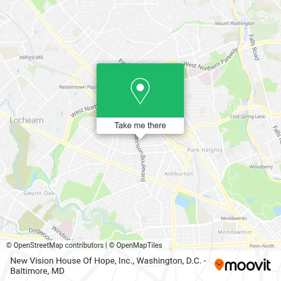 New Vision House Of Hope, Inc. map