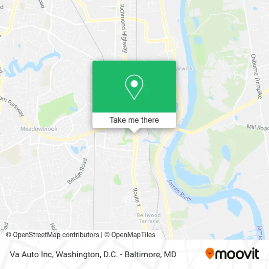 Va Auto Inc map