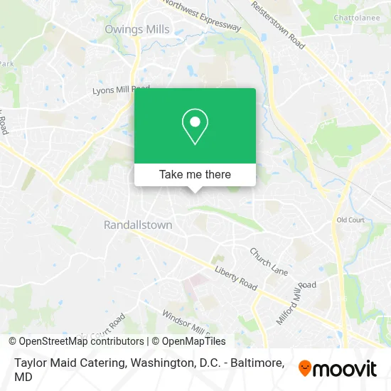 Taylor Maid Catering map