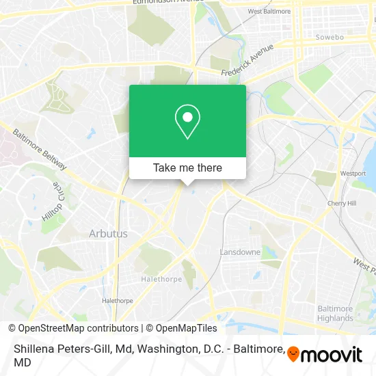 Shillena Peters-Gill, Md map