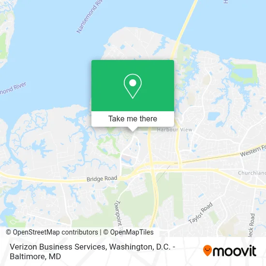 Verizon Business Services map