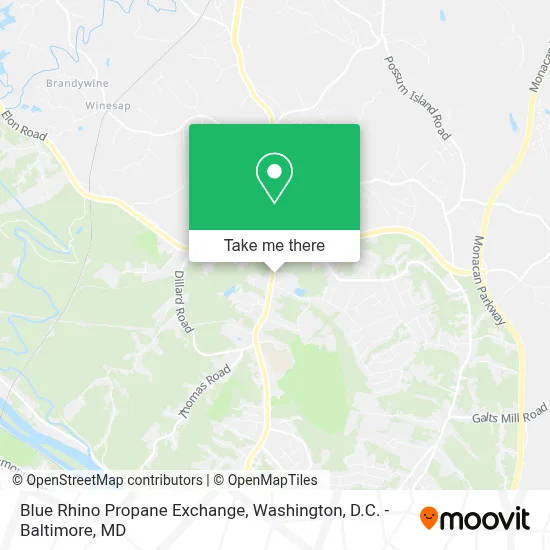 Blue Rhino Propane Exchange map