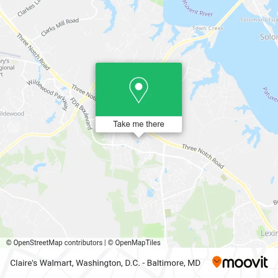 Claire's Walmart map