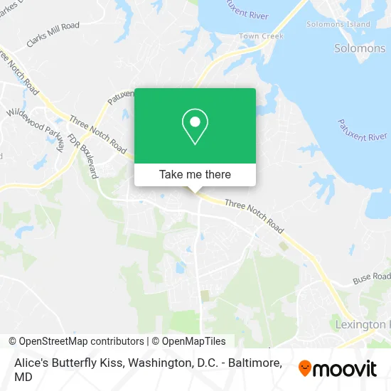 Alice's Butterfly Kiss map