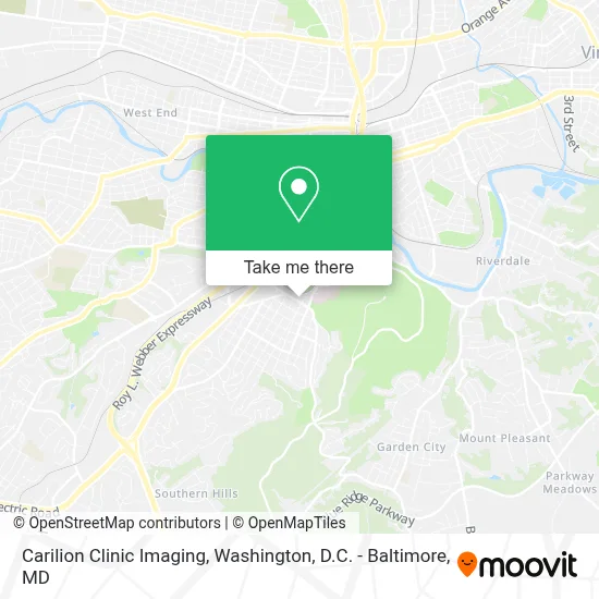 Carilion Clinic Imaging map