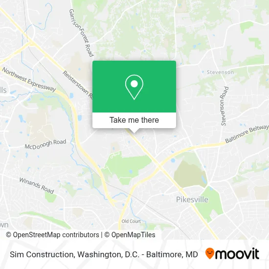 Sim Construction map