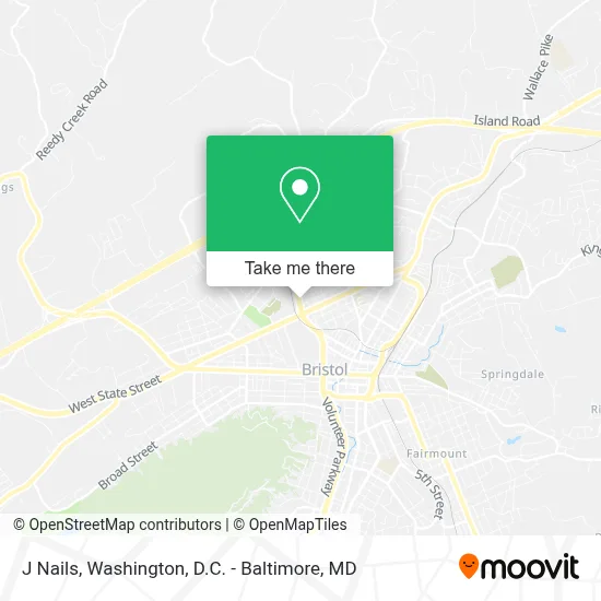 J Nails map