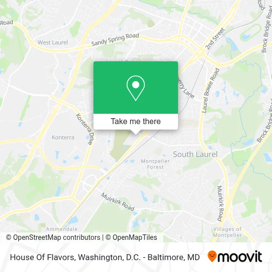 House Of Flavors map