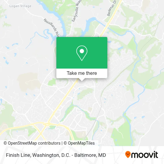 Finish Line map