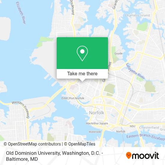 Old Dominion University map