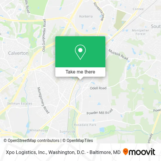 Xpo Logistics, Inc. map