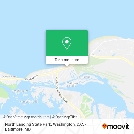 North Landing State Park map