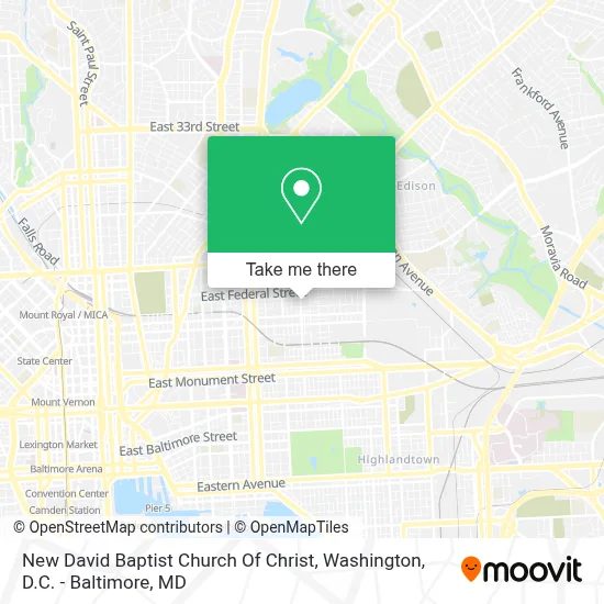 New David Baptist Church Of Christ map