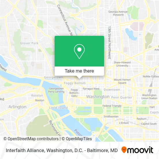 Interfaith Alliance map