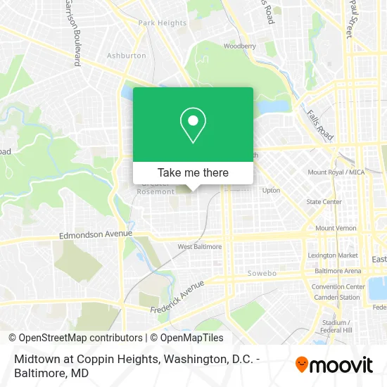 Midtown at Coppin Heights map