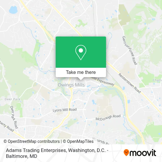 Adams Trading Enterprises map
